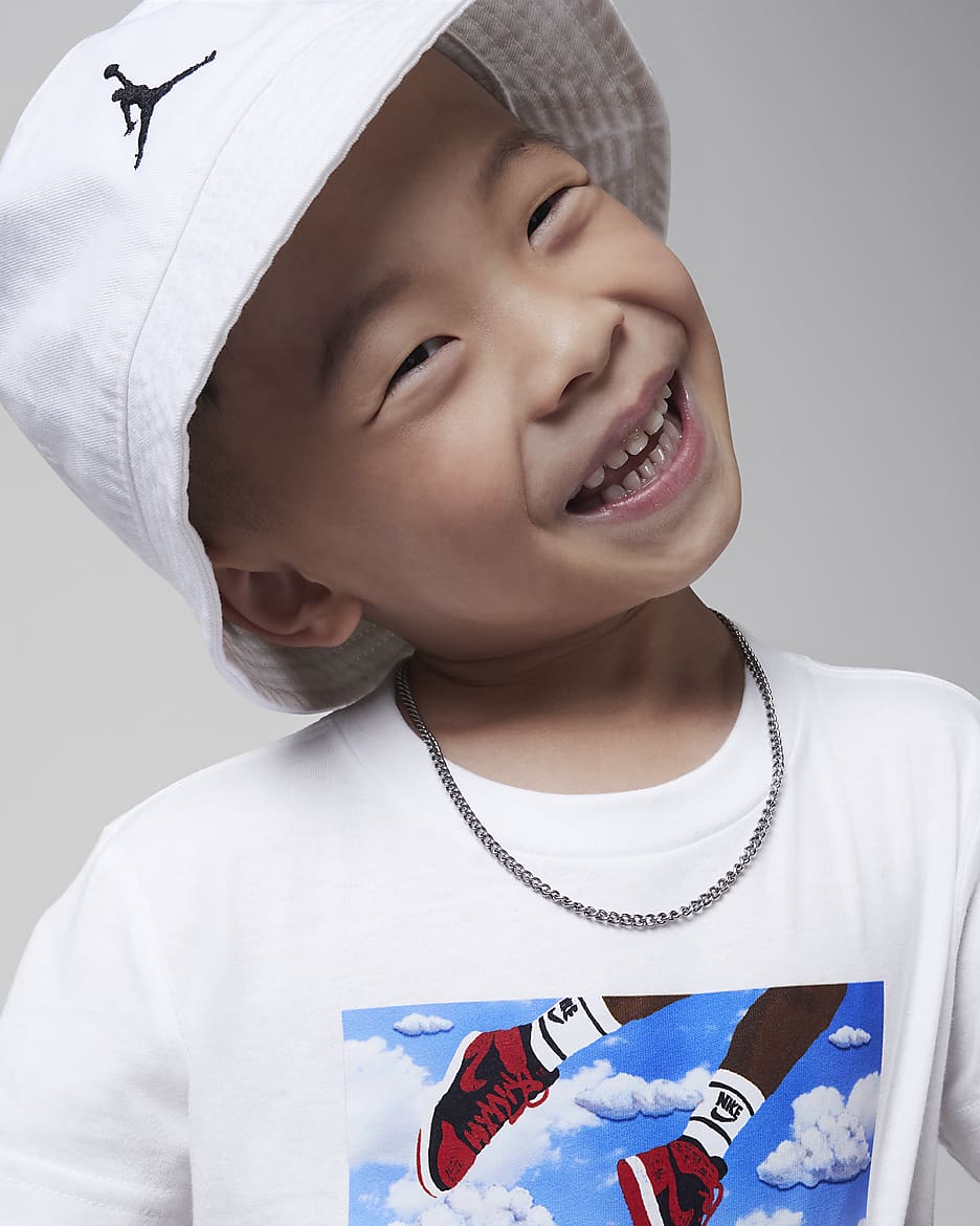 Jordan Toddler in Flight T Shirt in White Size 3T 75D473 001